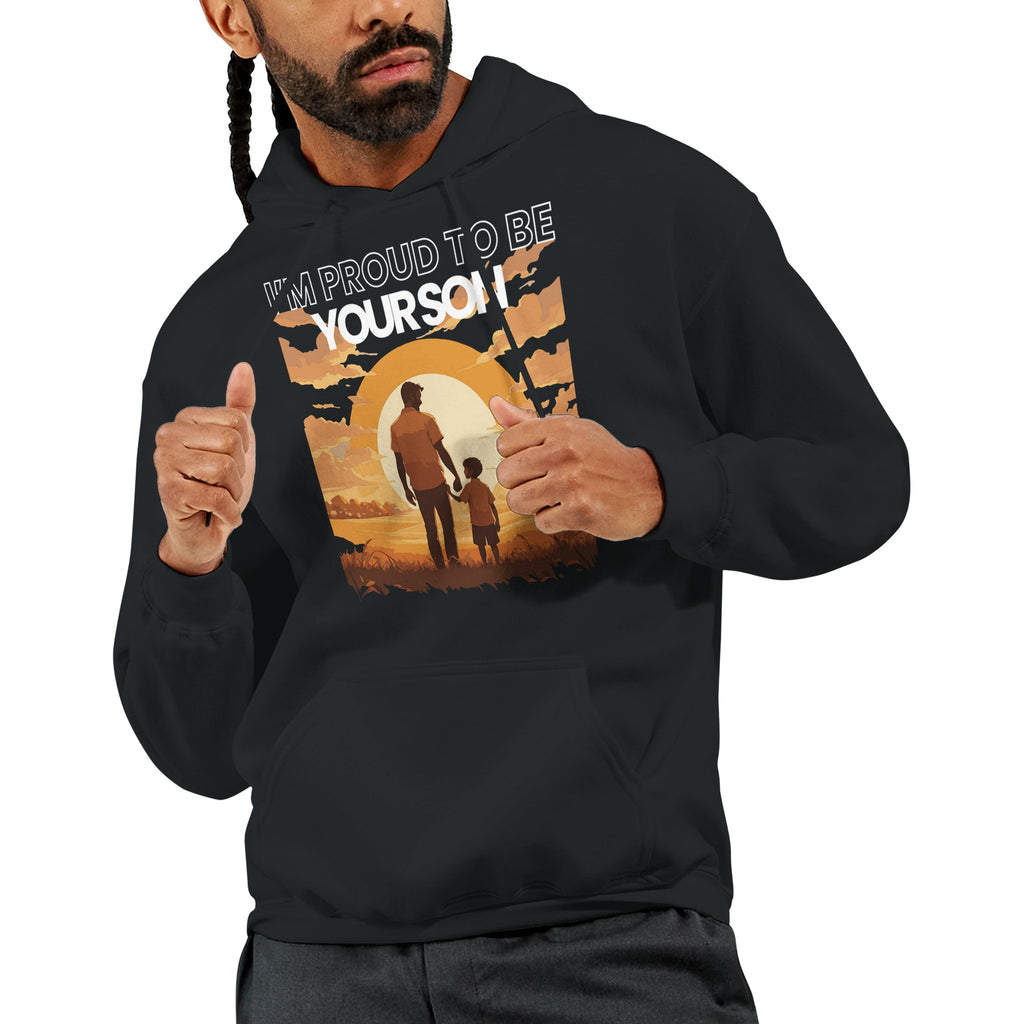 Together at Sunset - Celebrating Fatherhood - Black - Hoodies