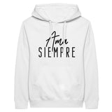 Eternal Embrace - Personalised Memories on Premium Hoodie - White - Hoodies