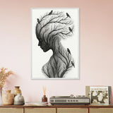 Whispering Branches – Wooden Framed Poster Keepsake - - Wooden Framed Posters