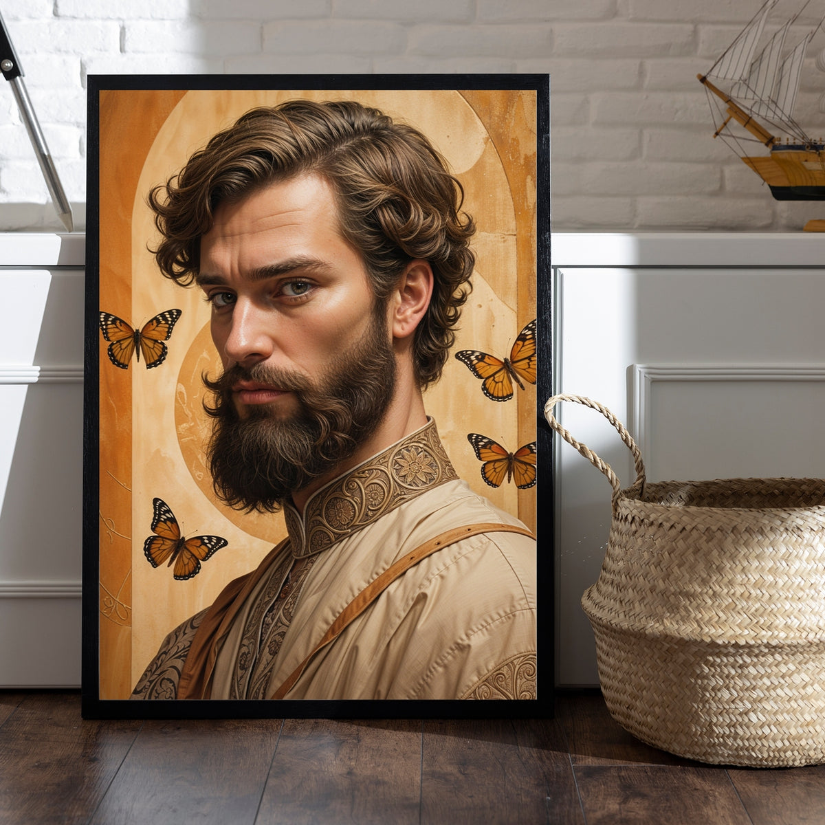 Noble Gaze - Fluttering Grace - 12x18 - Framed Posters