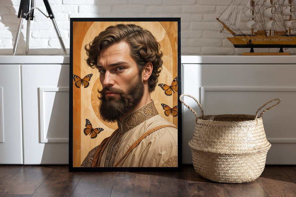 Noble Gaze - Fluttering Grace - 12x18 - Framed Posters