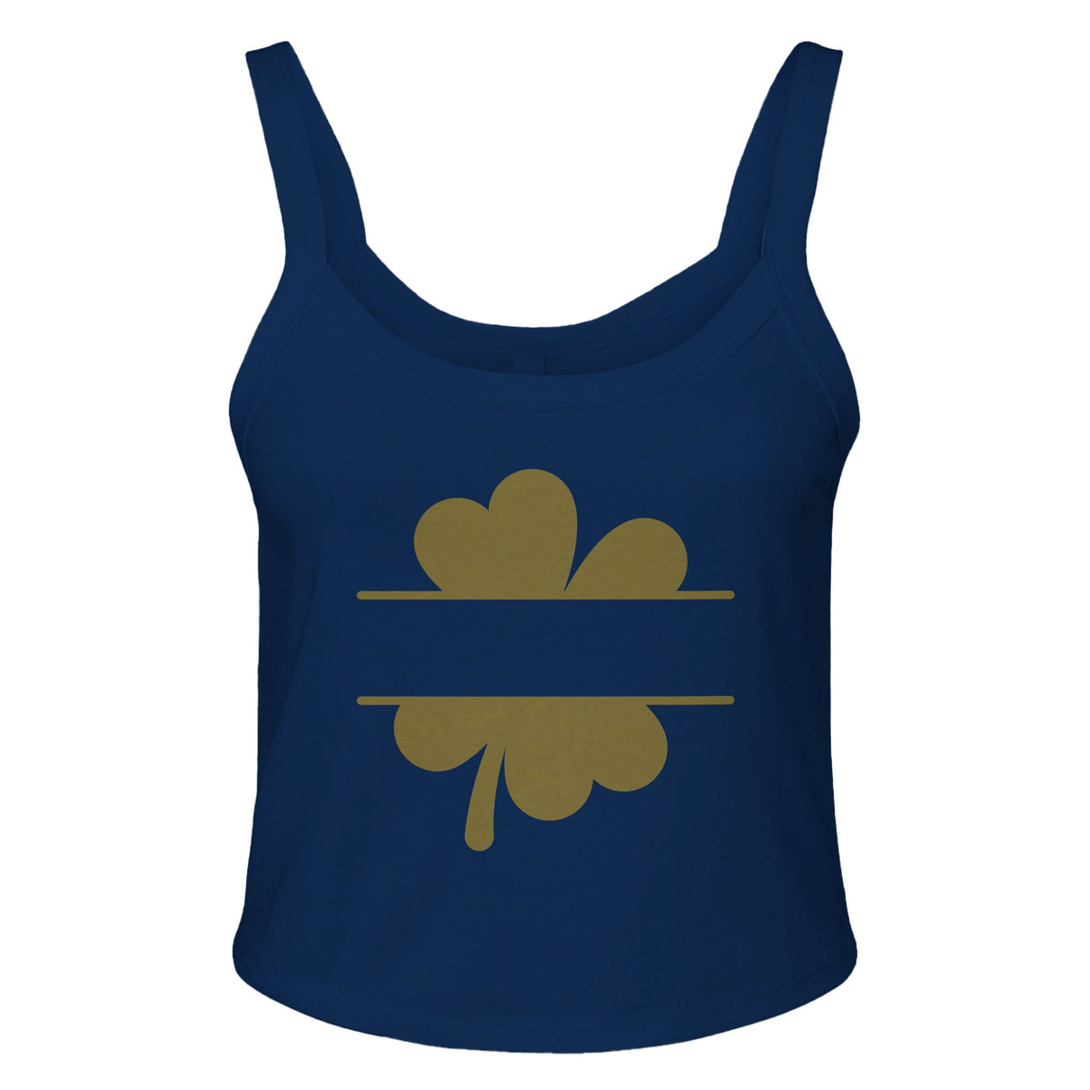 Cut Leaf - Embrace Natural Beauty - solid navy blend - Tank Tops