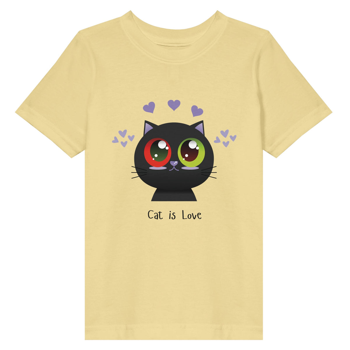 Pawsitively Heartwarming - Cat is Love Tee Edition - Butter - Print Material