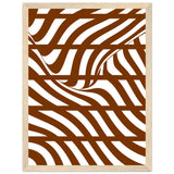 Flowing Lines - Contemporary Wall Art - 30x40 cm 12x16″ Wood frame - Wooden Framed Posters