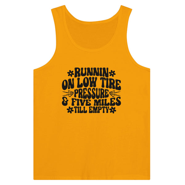 Perseverance Personified - Low Tire Pressure Wear - Gold - Tank Tops