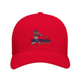 Play Ball in Style - Baseball Game On Cap - Red - Print Material