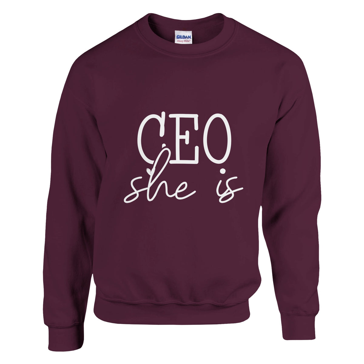 CEO of Kindness - Empower Yourself and Others - Maroon - Crewneck Sweatshirts