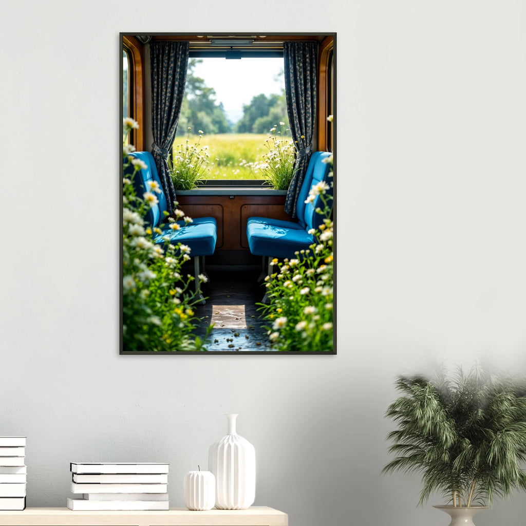 Train to Tranquility - Metal Framed Poster - Default Title - Metal Framed Posters