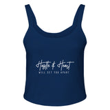 Hustle with Heart - Wear Your Motivation - solid navy blend - Print Material