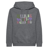 Heartfelt Nursing Life Premium Unisex Pullover Hoodie - Charcoal Heather - Print Material