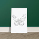 Canvas Serenity - Minimalist Butterfly Design - 60x90 cm 24x36″ - Canvas Prints