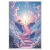 Stairway to Magic – Wooden Poster for Dreamers - - Wooden Framed Posters