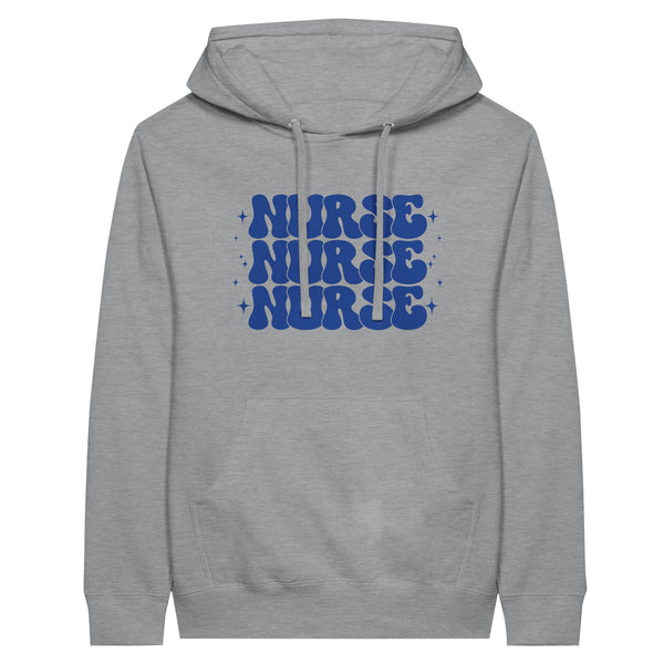 The Heartbeat of Care - Nurse Pullover Hoodie - Sports Grey - Hoodies