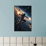 Cosmic Courage – Framed Space Art Gift - Default Title - Metal Framed Posters