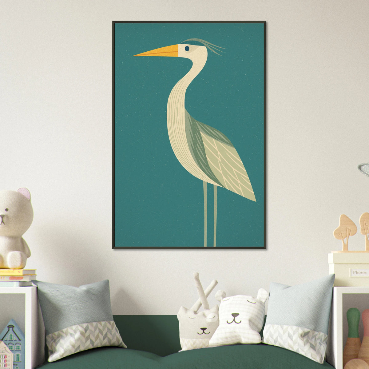 Elegant Bird Metal Framed Poster - Gift for Nature Lovers - Default Title - Metal Framed Posters