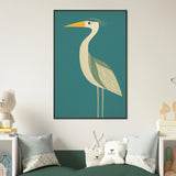 Elegant Bird Metal Framed Poster - Gift for Nature Lovers - Default Title - Metal Framed Posters
