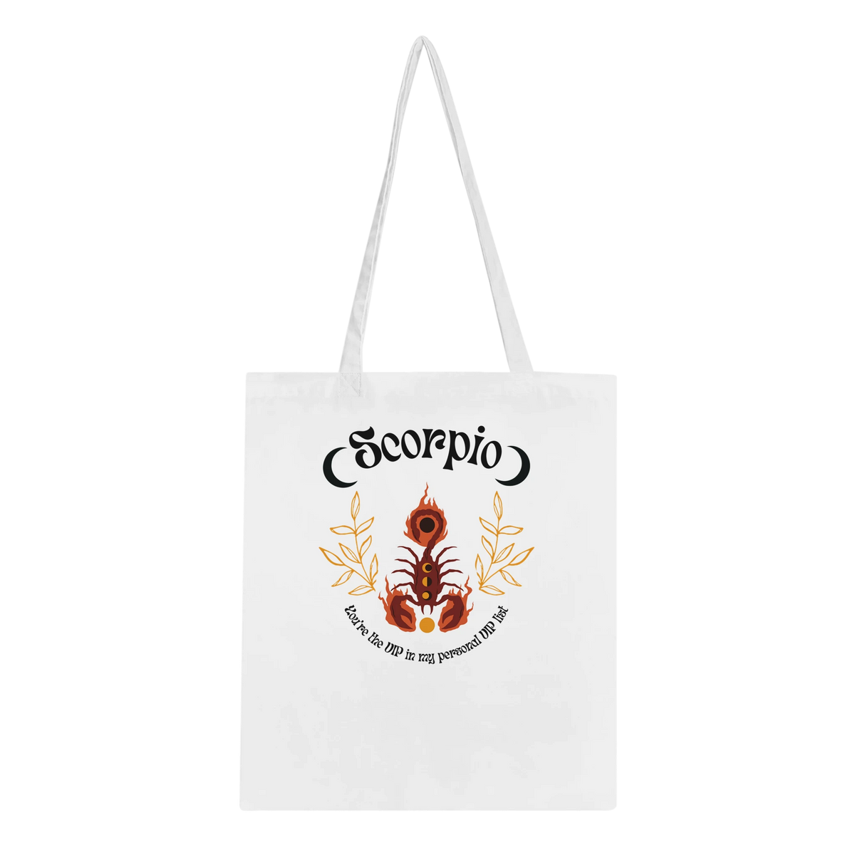 Astrology-Inspired Cotton Tote – Gift for Star Lovers - Scorpio - Tote Bags