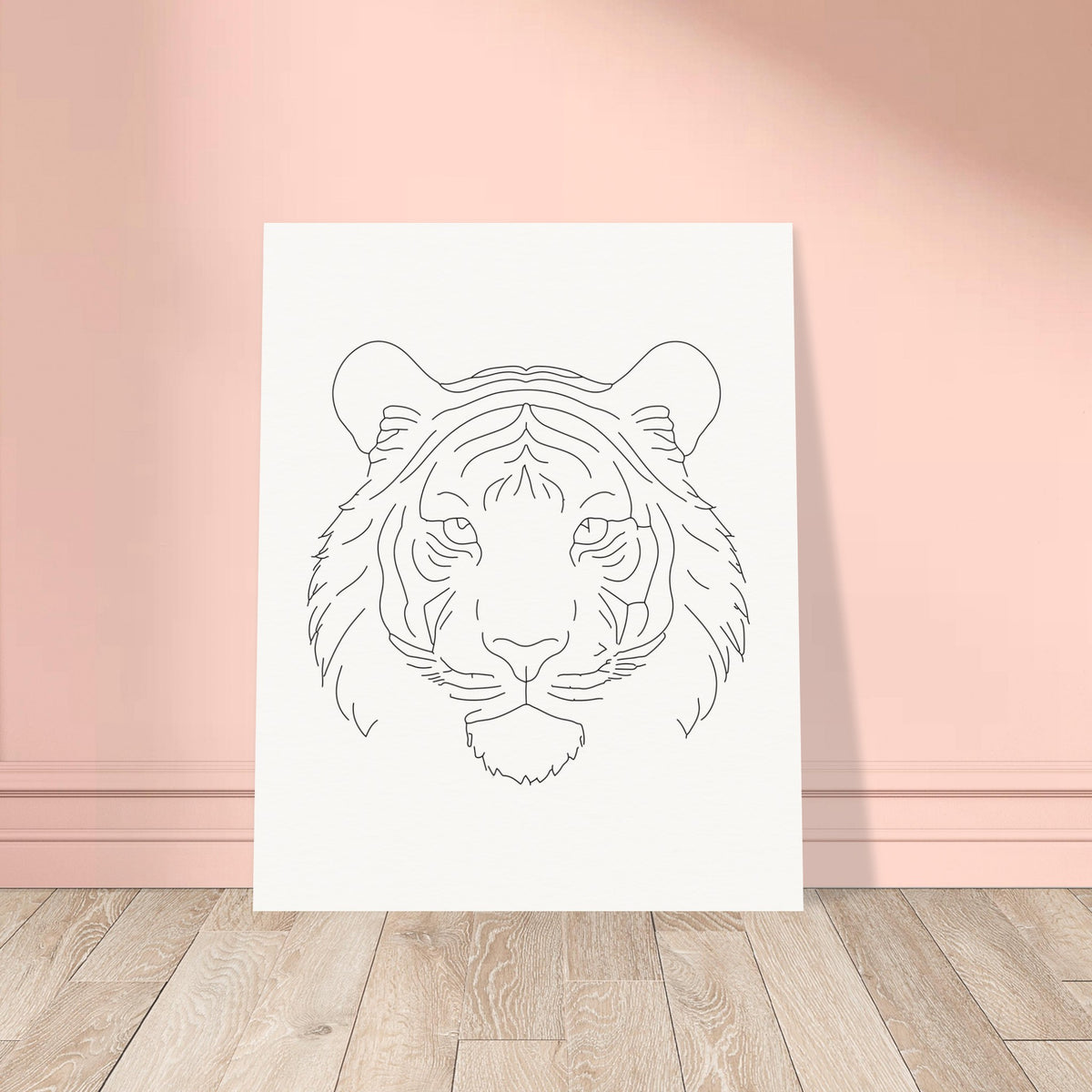 The Silent Majesty - Tiger Line Art Poster - - Posters