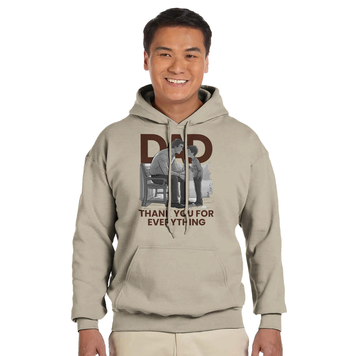 Father & Son - A Bond Beyond Words - Sand - Hoodies