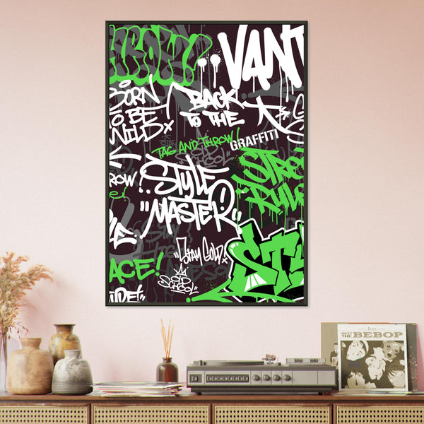 Urban Expression - Graffiti Art Masterpiece - - Metal Framed Posters