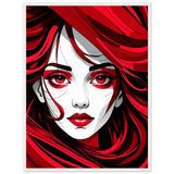 Red Passion - Art That Speaks - 60x80 cm 24x32″ White frame - Framed Poster