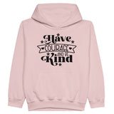 Kindness Courage - Wear Your Heart - Light Pink - Kid's Hoodies