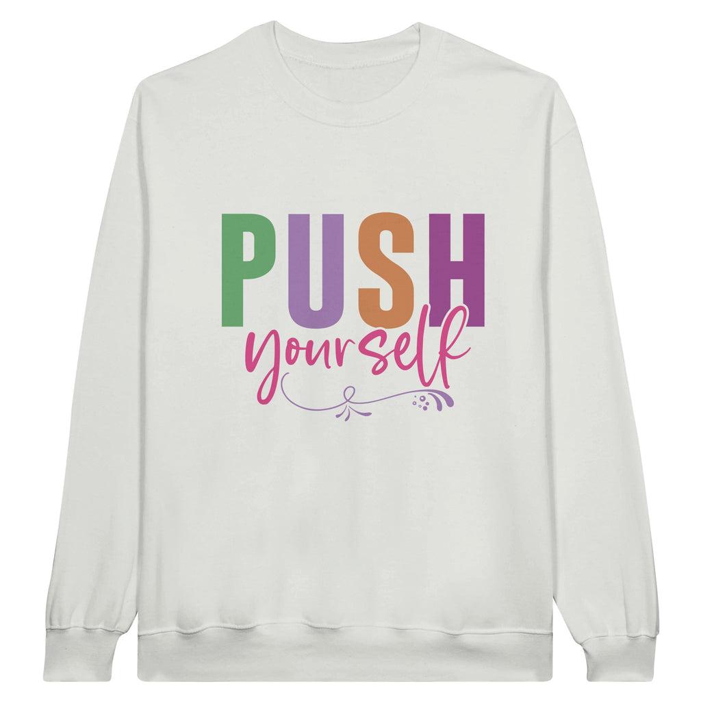 Ignite Your Potential - Embrace the Push - White - Sweatshirt