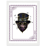 Elevate Your Decor - Steampunk, Funky, and Urban Gorilla Poster Set - - Wooden Framed Posters