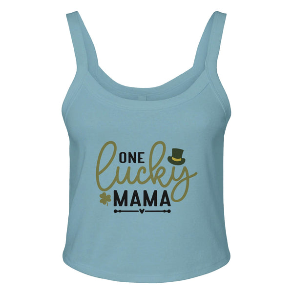 ONE Lucky MAMA - Wear Your Gratitude with Pride - sld baby blu bln - Print Material