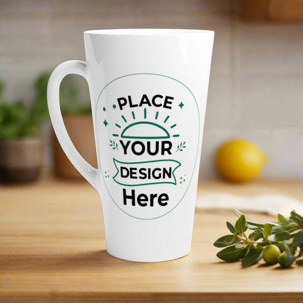 Sip in Style - Customizable 17oz White Latte Mug - Default Title - Mugs