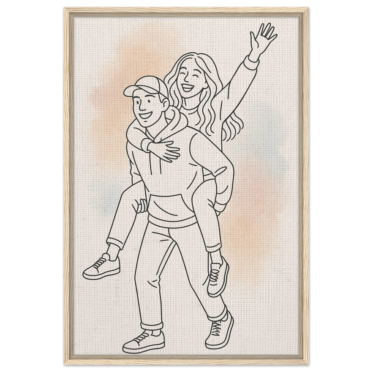 Joyful Couple Canvas – A Sweet Gift of Moments - - Canvas