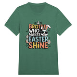 Easter Glow with the Best Brother Ever! - Grass Green Triblend - T-Shirt