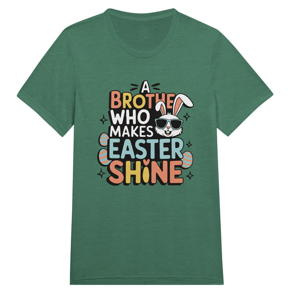 Easter Glow with the Best Brother Ever! - Grass Green Triblend - T-Shirt