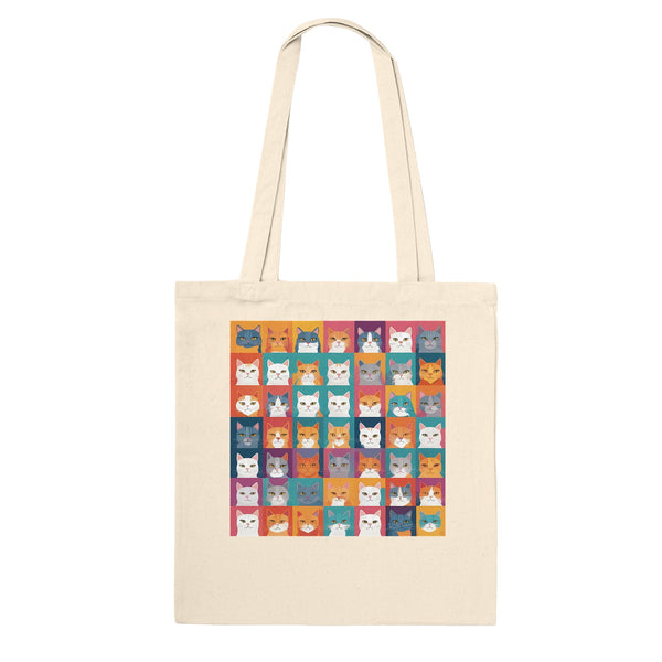 Cat Mosaic Eco Tote - Colorful Companions - Default Title - Tote Bags