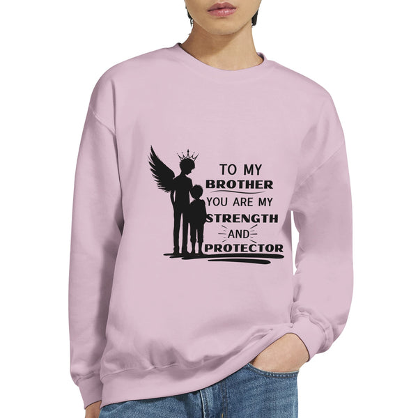 Brotherly Guardian - Angel Wings Sweatshirt - Light Pink - Sweatshirts