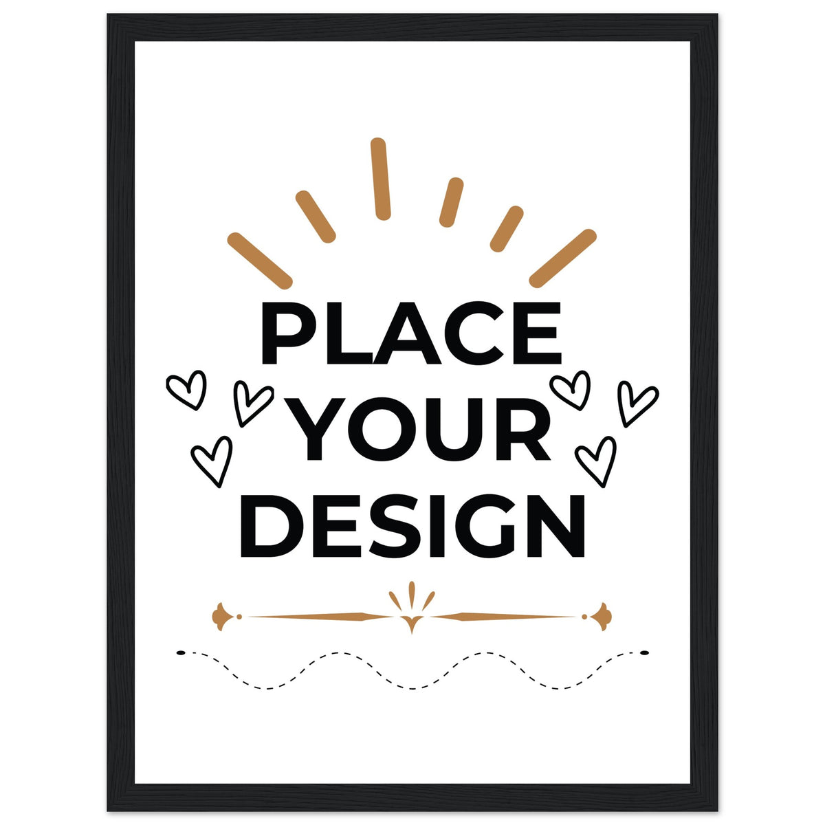 Art on Display - Ready-to-Hang Wooden Framed Customizable Poster - 30x40 cm 12x16″ Black frame - Wooden Framed Posters