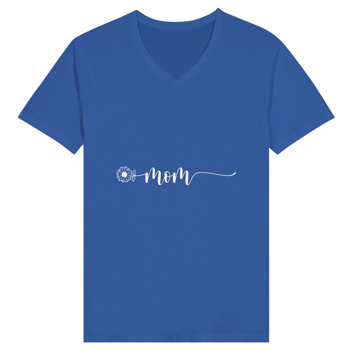 Elevate Mom's Style - Premium V-Neck Tee Collection - True Royal - T-shirts