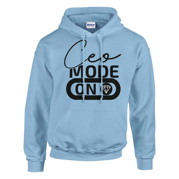 Elevate Your Presence - CEO Mode Apparel Edition - Light Blue - Hoodies