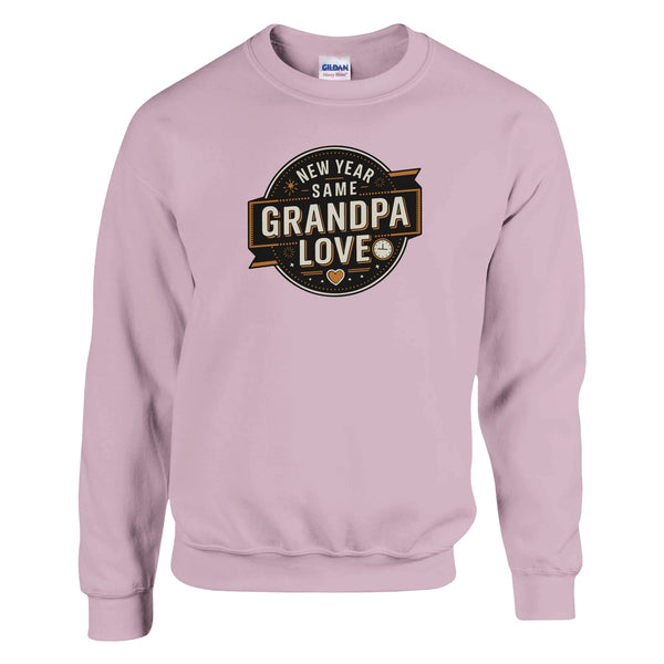 New Year, Same Grandpa Love - Sweatshirt - Light Pink - Sweatshirts