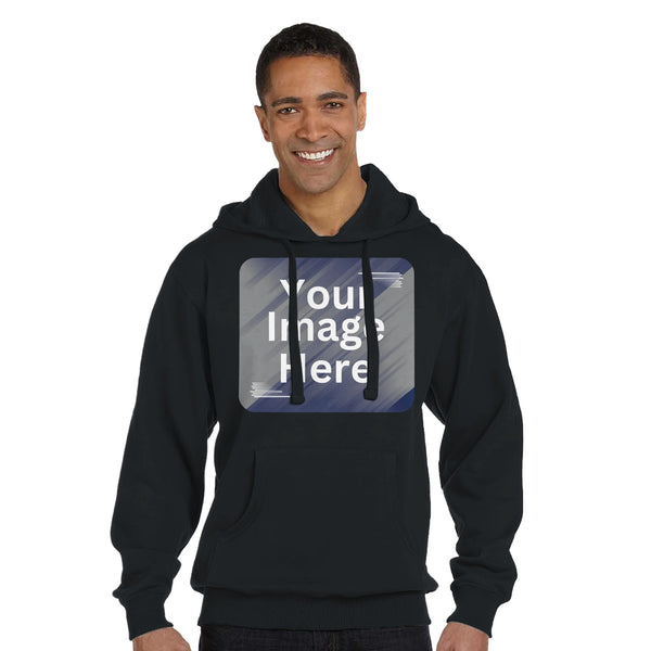 Earth-Friendly Fashion - Cozy Recycled Pullover Hoodie - Black - Pullover Hoodies