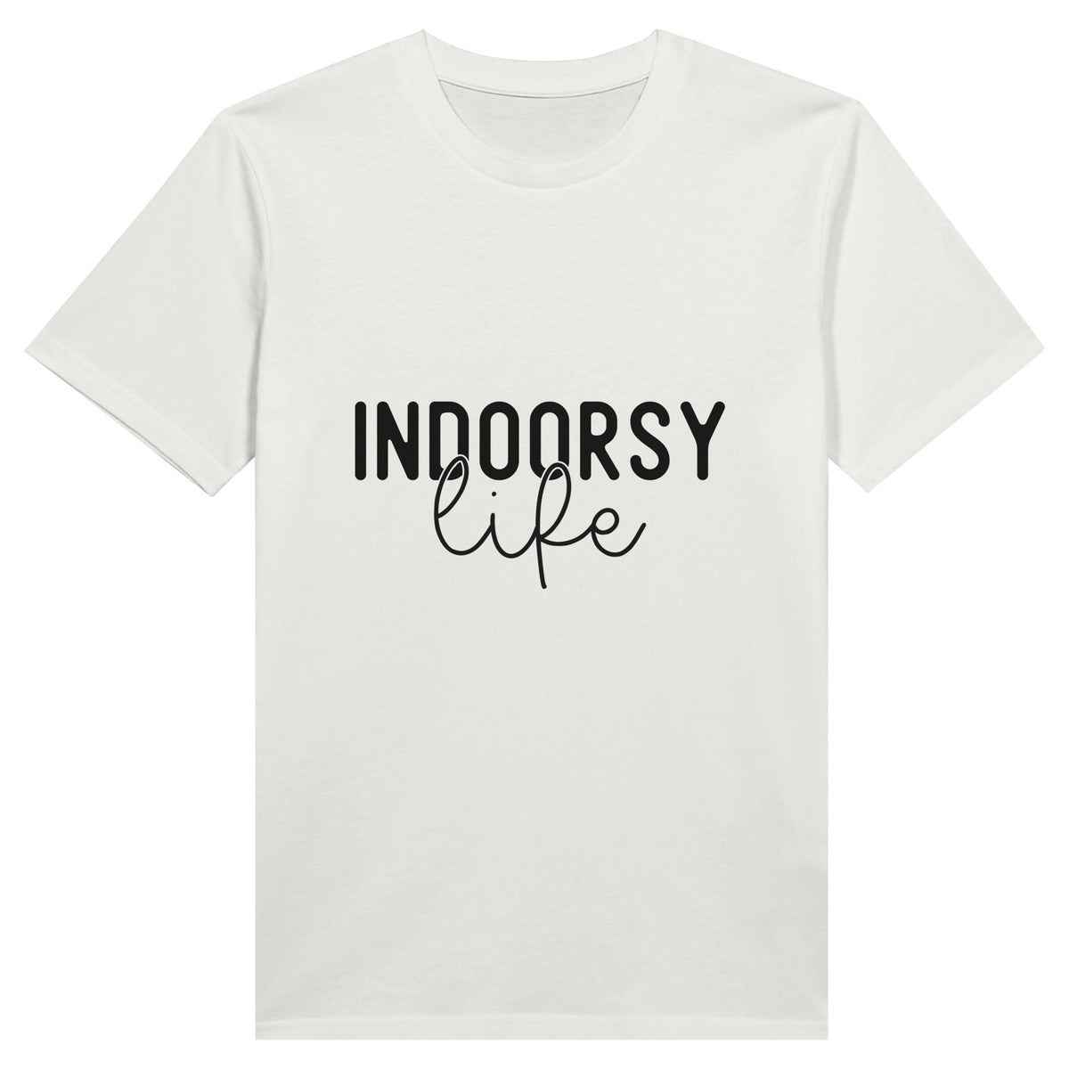 Embrace the Indoorsy Life - Cozy Comfort in Cotton - White - T-shirts