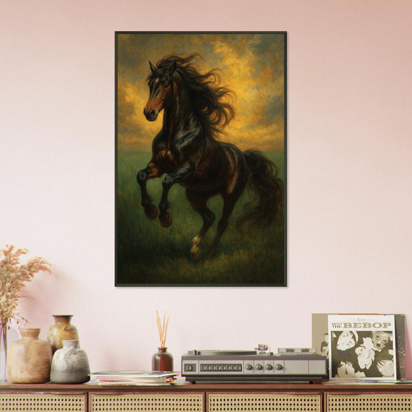 Spirit of Freedom – Horse Metal Framed Poster Gift - - Metal Framed Posters