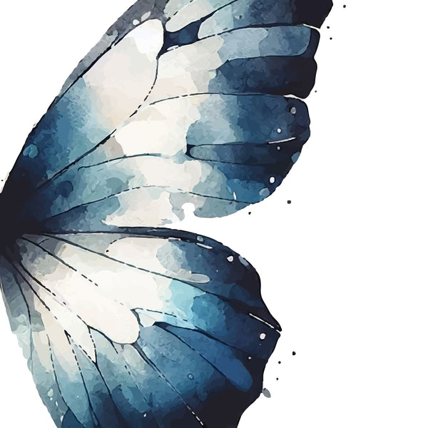 Ethereal Blue Metamorphosis - - Canvas