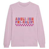 Turning the Page - Embrace Maturity with Our Statement Tee - Light Pink - Sweatshirt