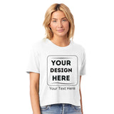 Fashion Forward - Women's Cropped Crewneck T-Shirt - White - T-shirts