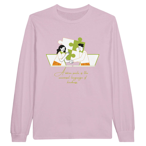 Classic Long-sleeve Tee for Kind Colleagues - Light Pink - Long Sleeves T-shirts