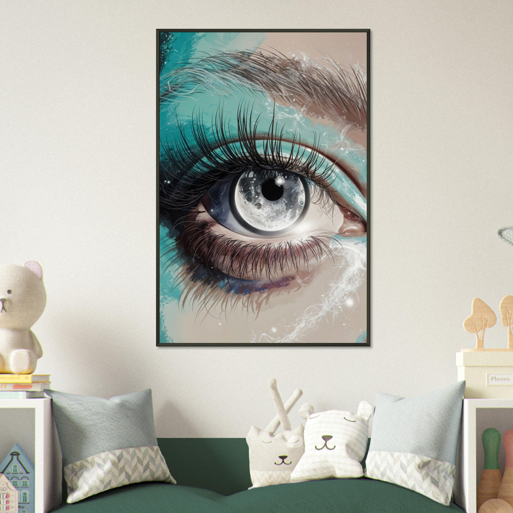 Lunar Vision - The Eye of the Cosmos - 60x90 cm 24x36″ - Framed Posters