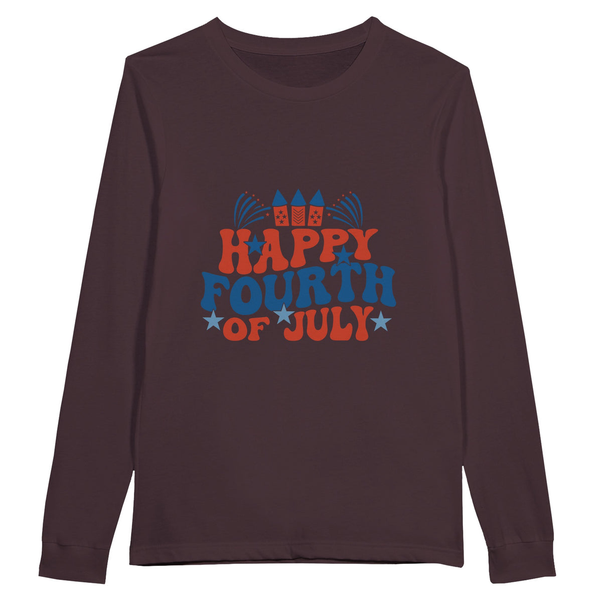 Celebrate in Style - Happy Fourth of July Shirt - Cardinal - Sweatshirts