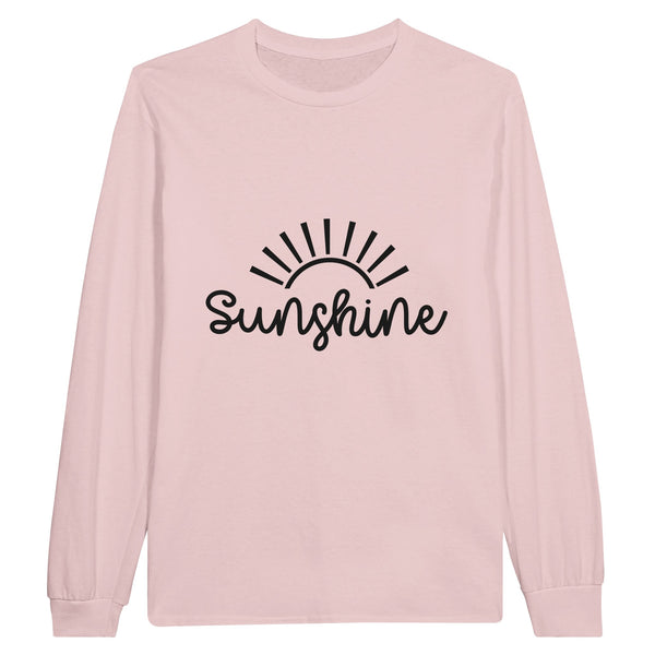 Everyday Sunshine - Classic Cotton Longsleeve - Light Pink - Long Sleeve T-shirts