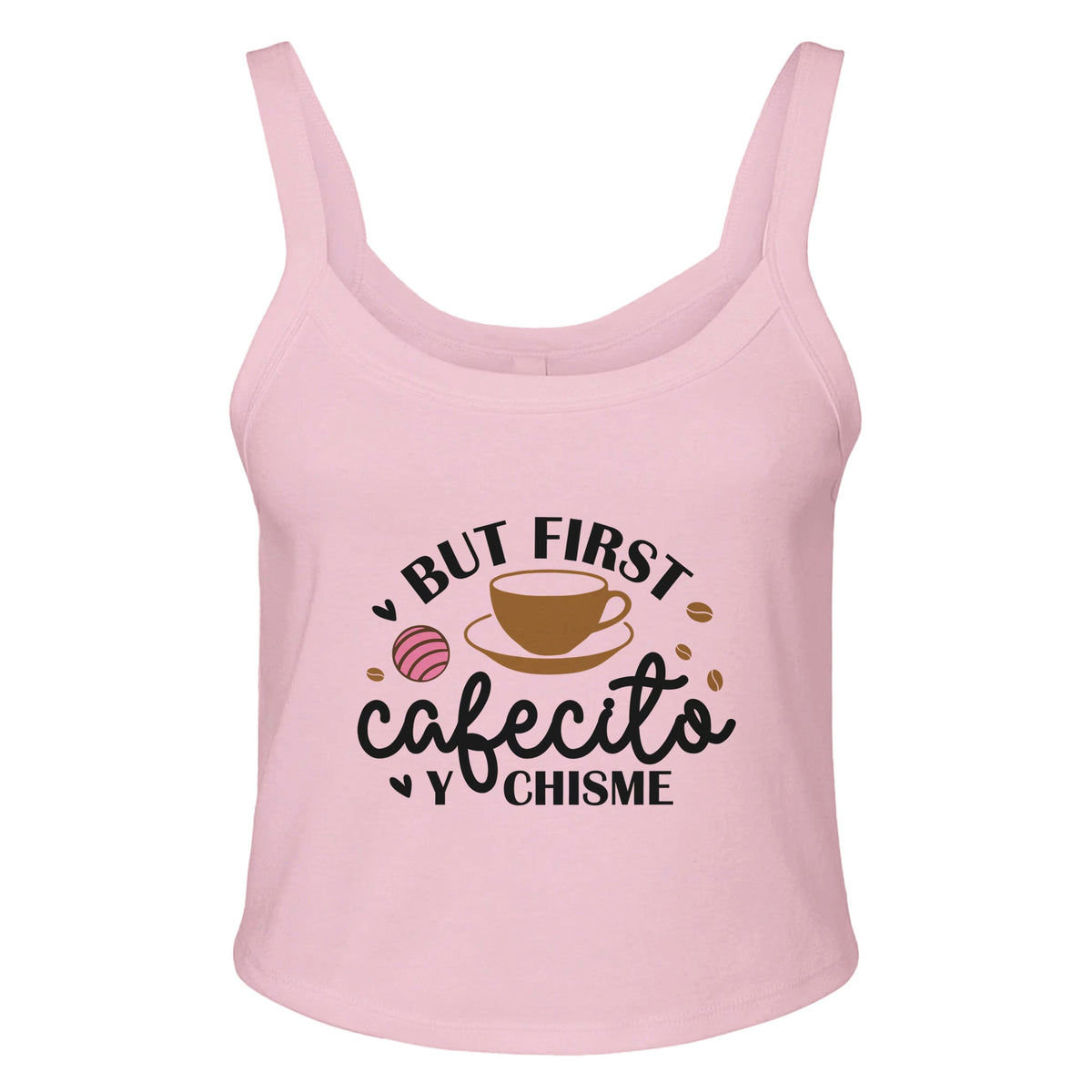 Gossip and Coffee - Essential Combo - solid pink blend - Tank Tops